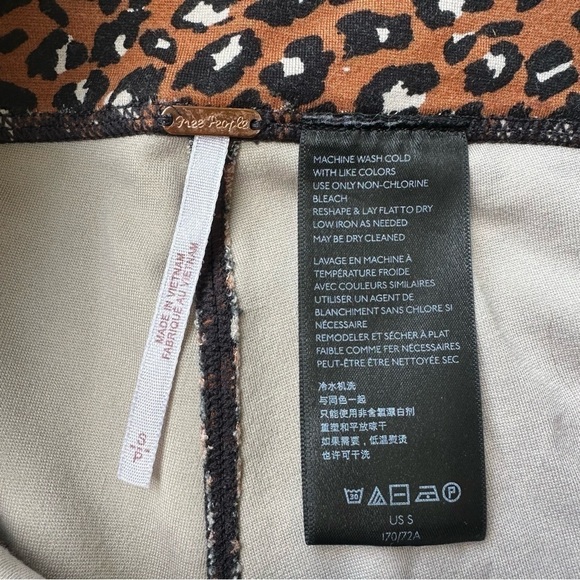 Free People Lucky Strike Animal Print Bike Shorts - Picture 4 of 5